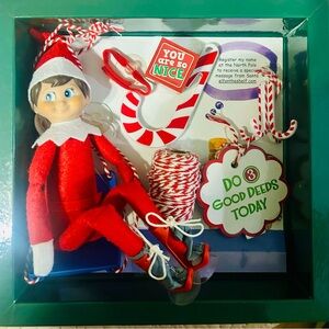 NEW! The Elf on the Shelf Book Box- Darker Boy Elf Included